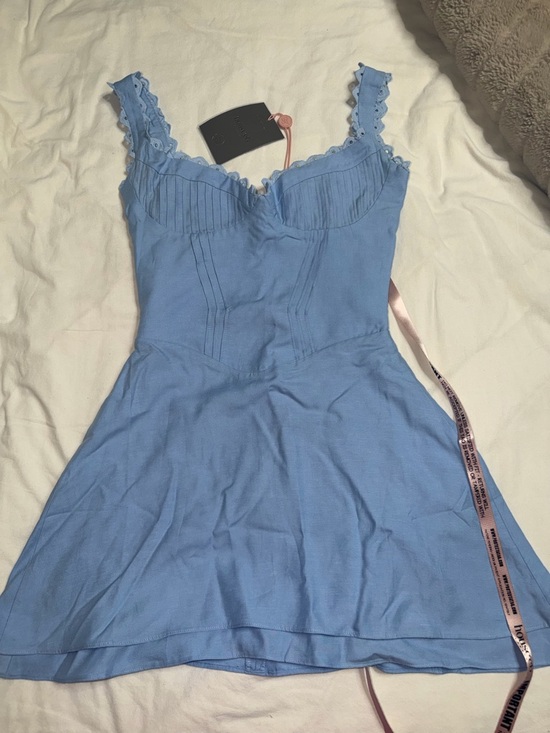 House of CB Powder Blue Tilly Mini Dress - Picture 3 of 5